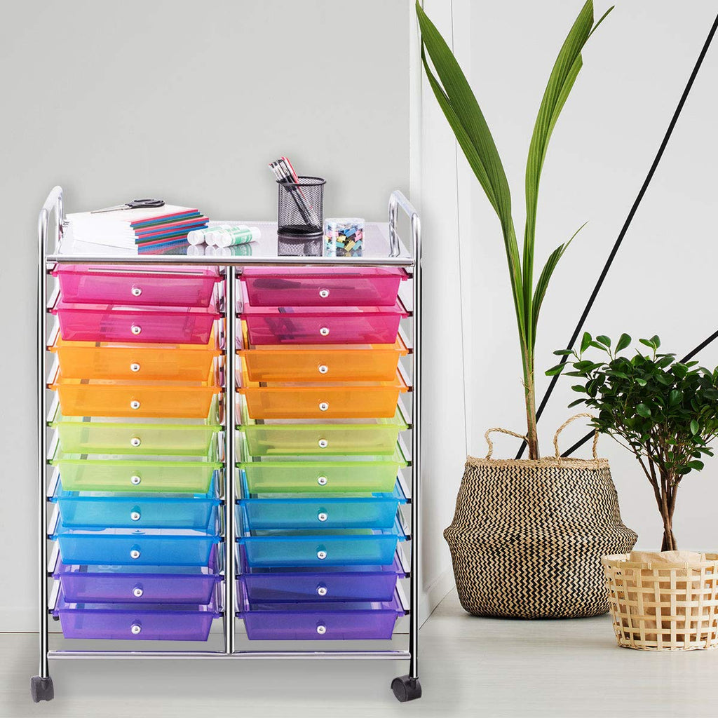 20 Drawer Rolling Storage Cart Organizer T917284