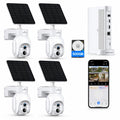 Solar Security Cameras Wireless Outdoor 4 Pack T421085