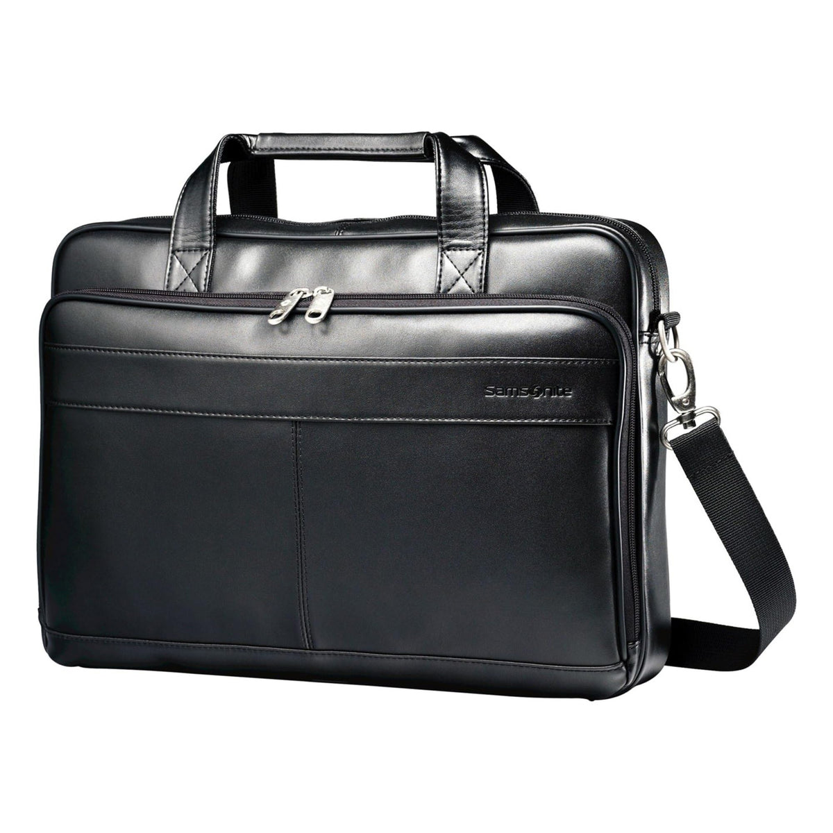 Leather Slim Briefcase D31596