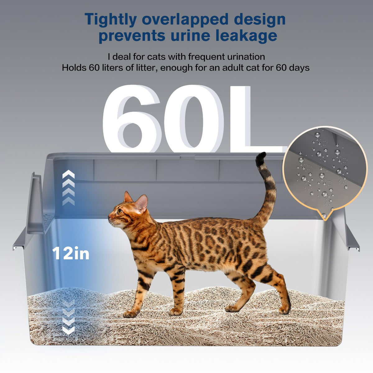 Stainless Steel XXL Litter Box T267427