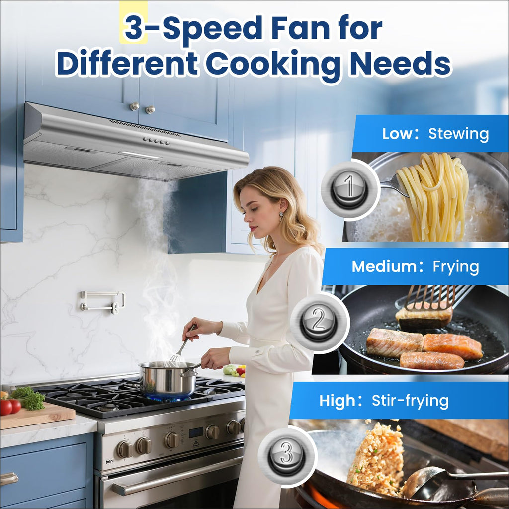 30 inch Stainless Steel Under Cabinet Range Hood Z69723
