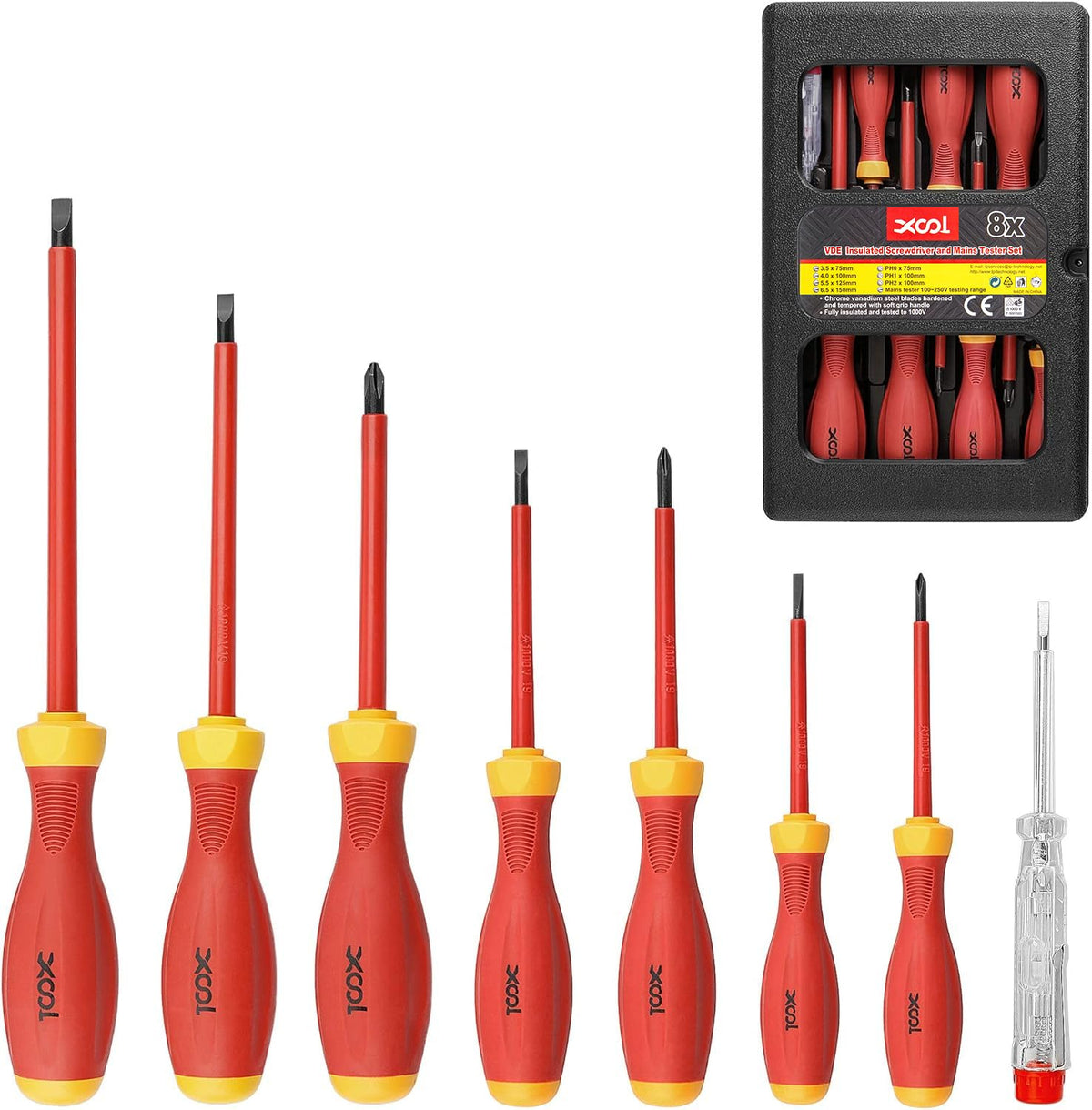 1000V Insulated 8-Piece Screwdriver Set G90873