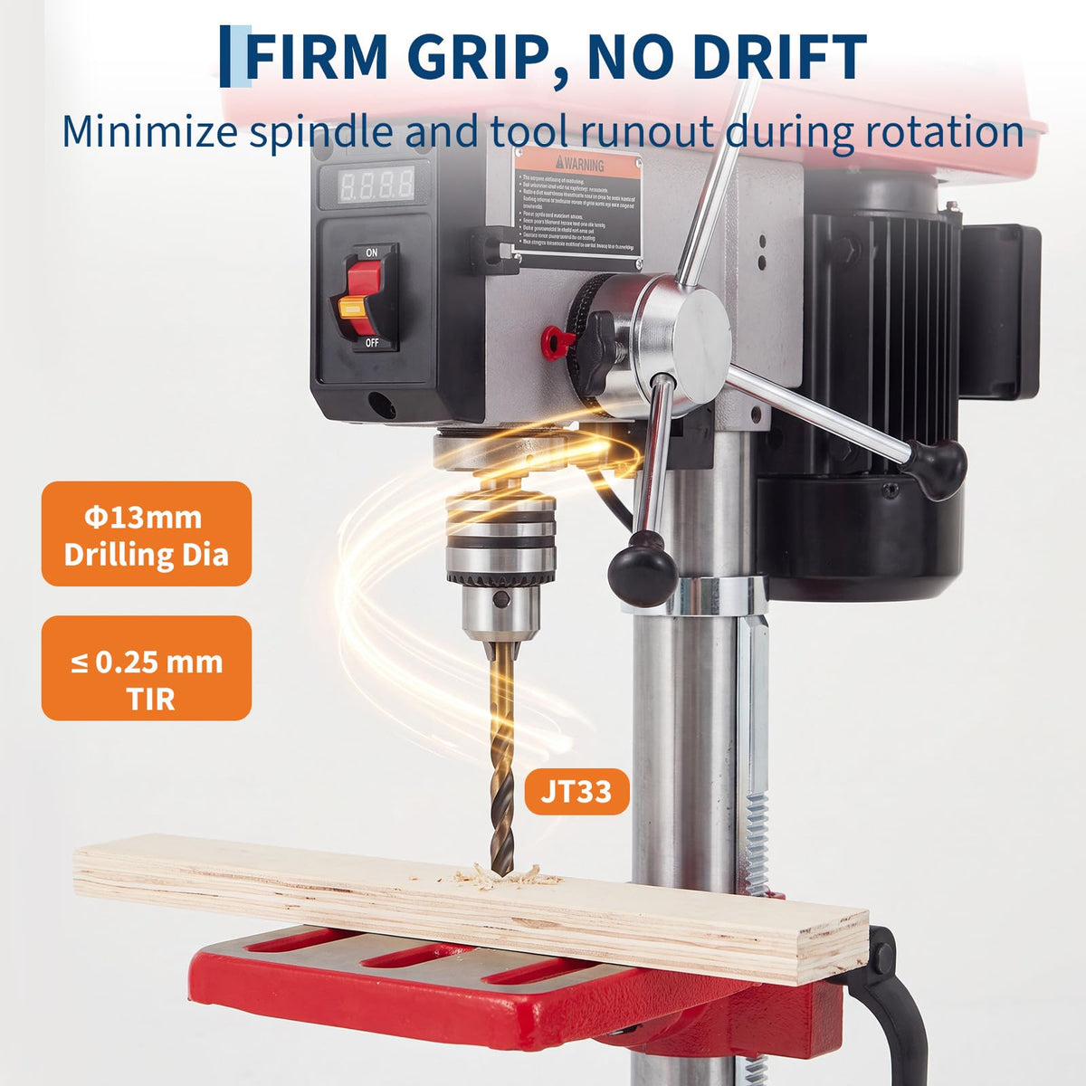 10-Inch Benchtop Drill Press with Variable Speed Motor Z678284