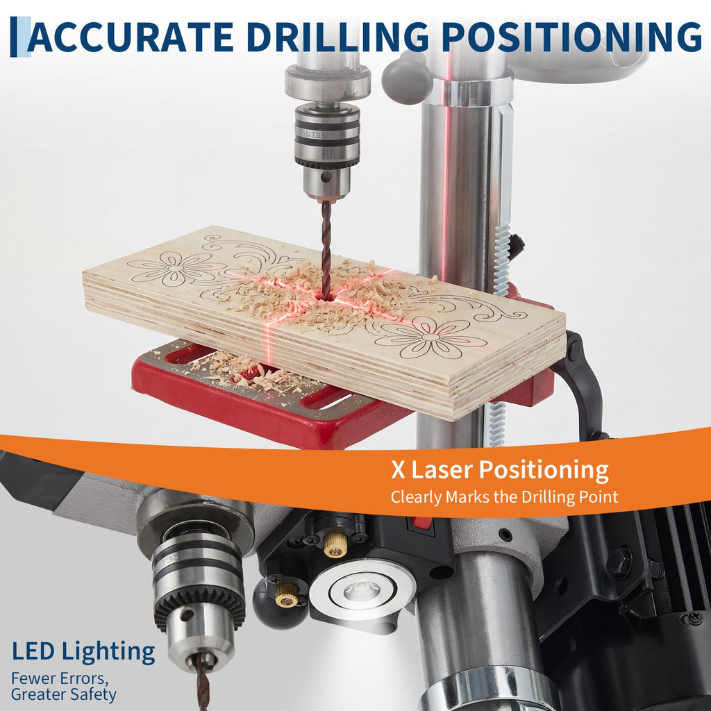 10-Inch Benchtop Drill Press with Variable Speed Motor Z678284