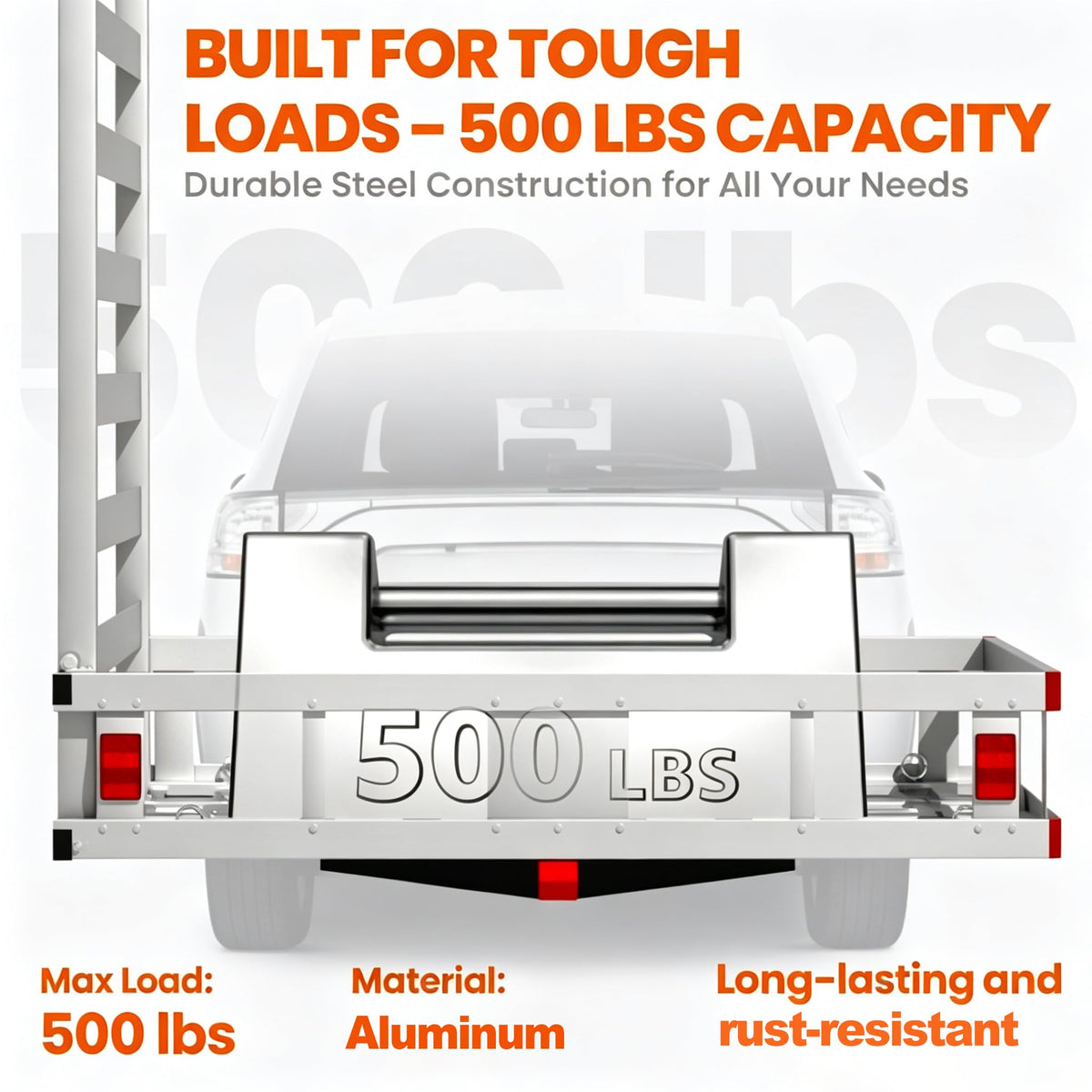 Aluminum Hitch Cargo Carrier with Ramp J59863