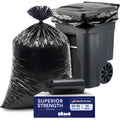 95-96 Gallon Heavy Duty 1.5 Mil Black Trash Bags 25 Count Z546