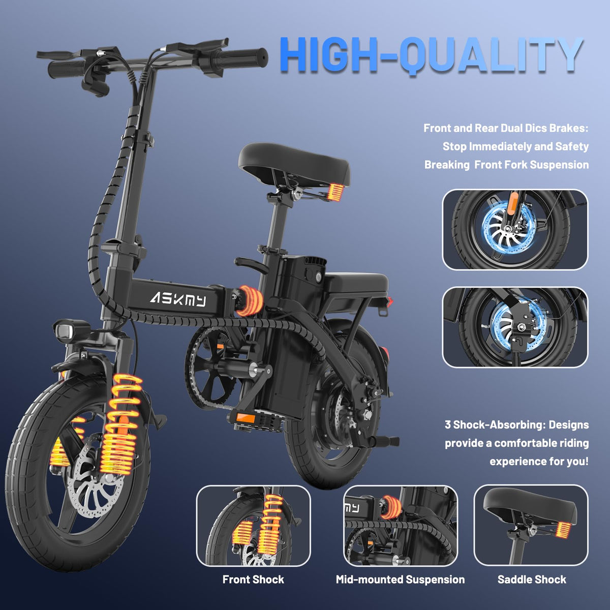 Foldable 14 Inch Electric Bike E7541