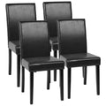 Set of 4 Black Dining Chairs B820