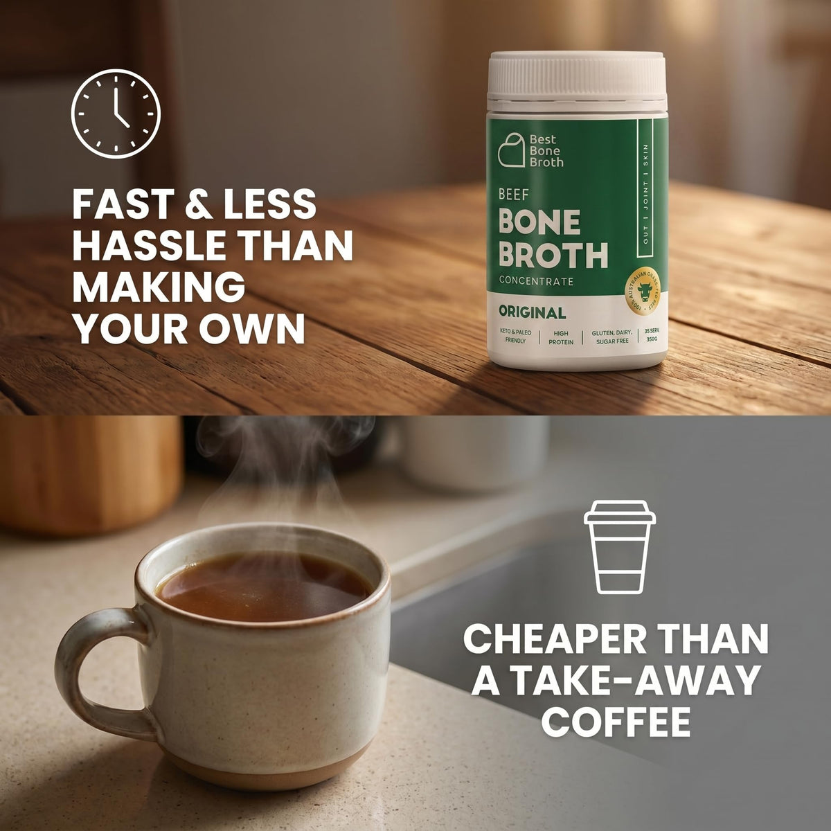 Grass Fed Beef Bone Broth Concentrate H352