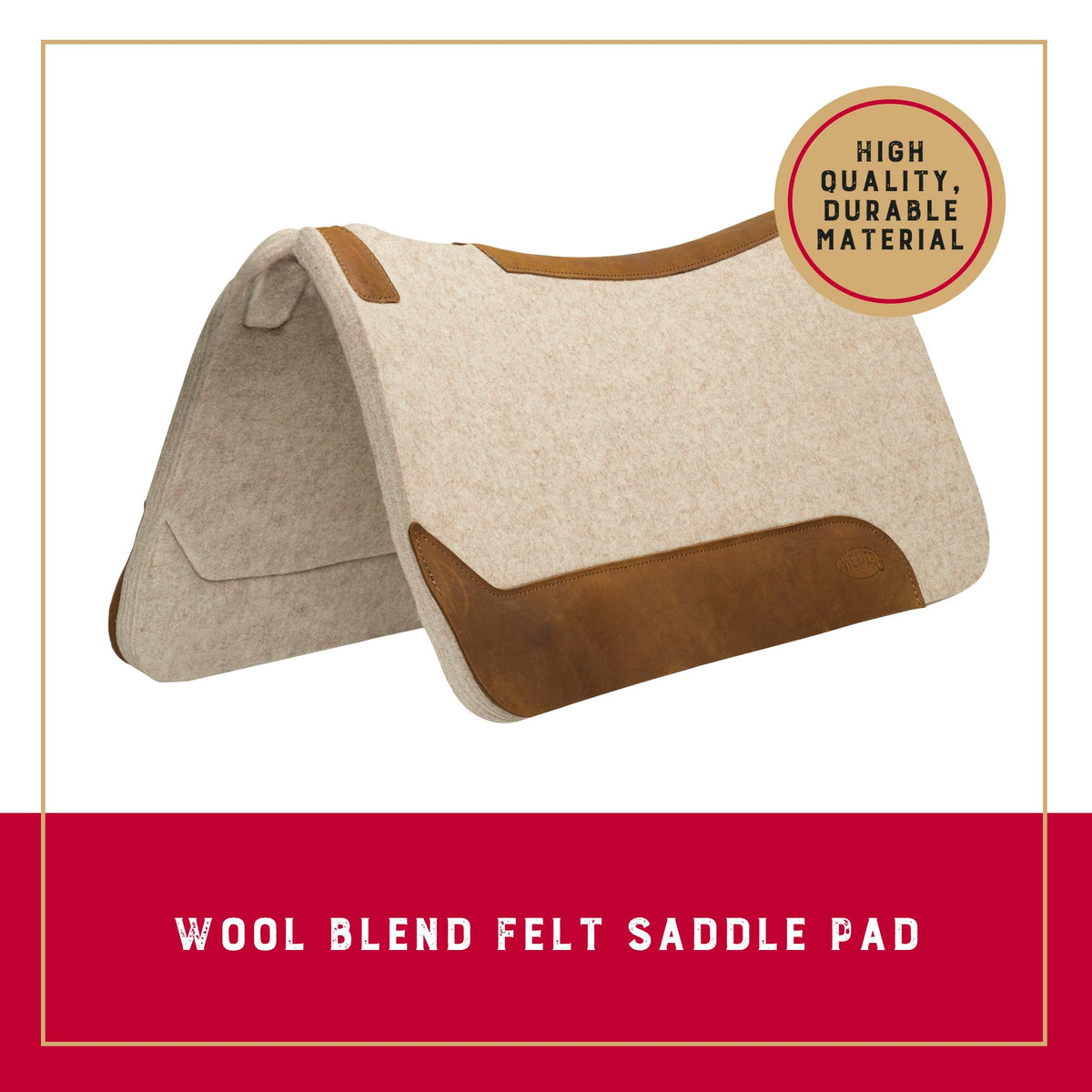 Wool Blend Felt Western Saddle Pad 30" x 30" Q58121
