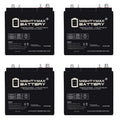 6V 210AH Dual Terminal SLA Replacement Battery 4 Pack Q262