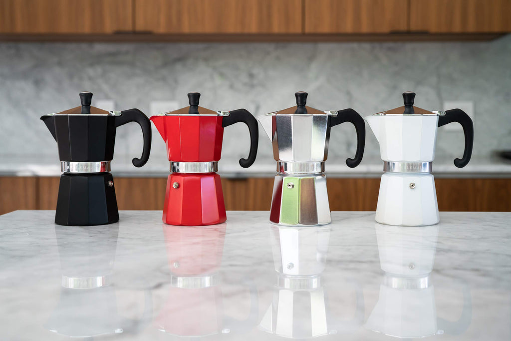 Stovetop Espresso Maker 6-Cup Silver W850