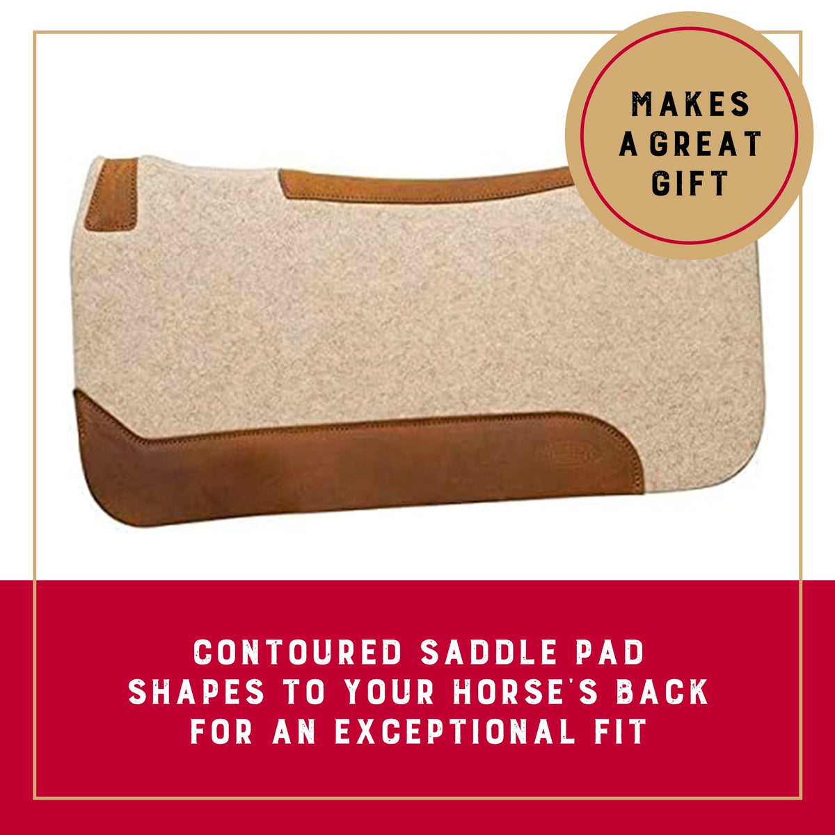 Wool Blend Felt Western Saddle Pad 30" x 30" Q58121