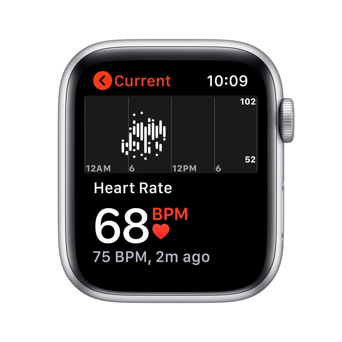 Silver Aluminum Case with White Sport Band Smartwatch B16593