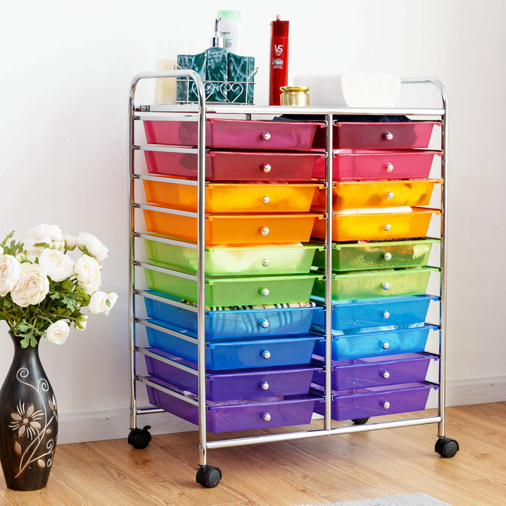 20 Drawer Rolling Storage Cart Organizer T917284