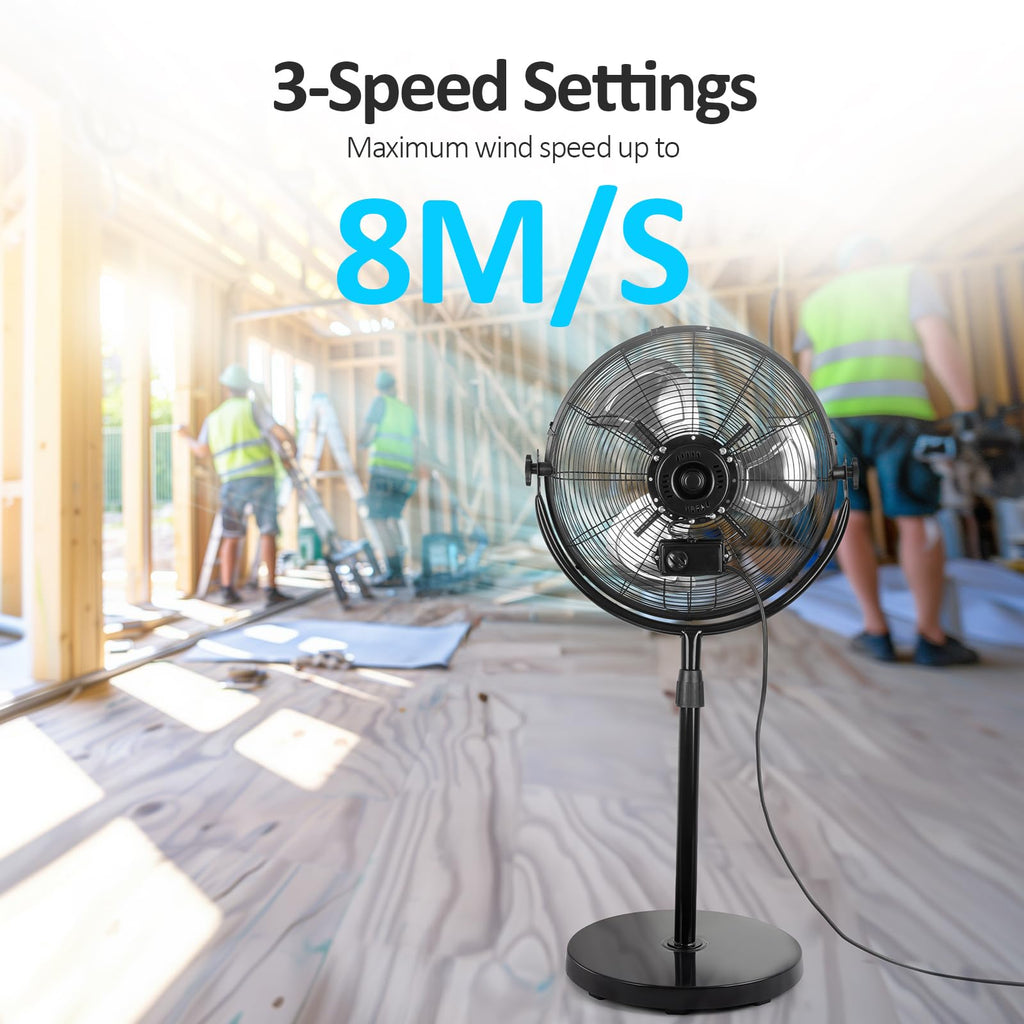 18 Inch High Velocity Metal Pedestal Fan C9572