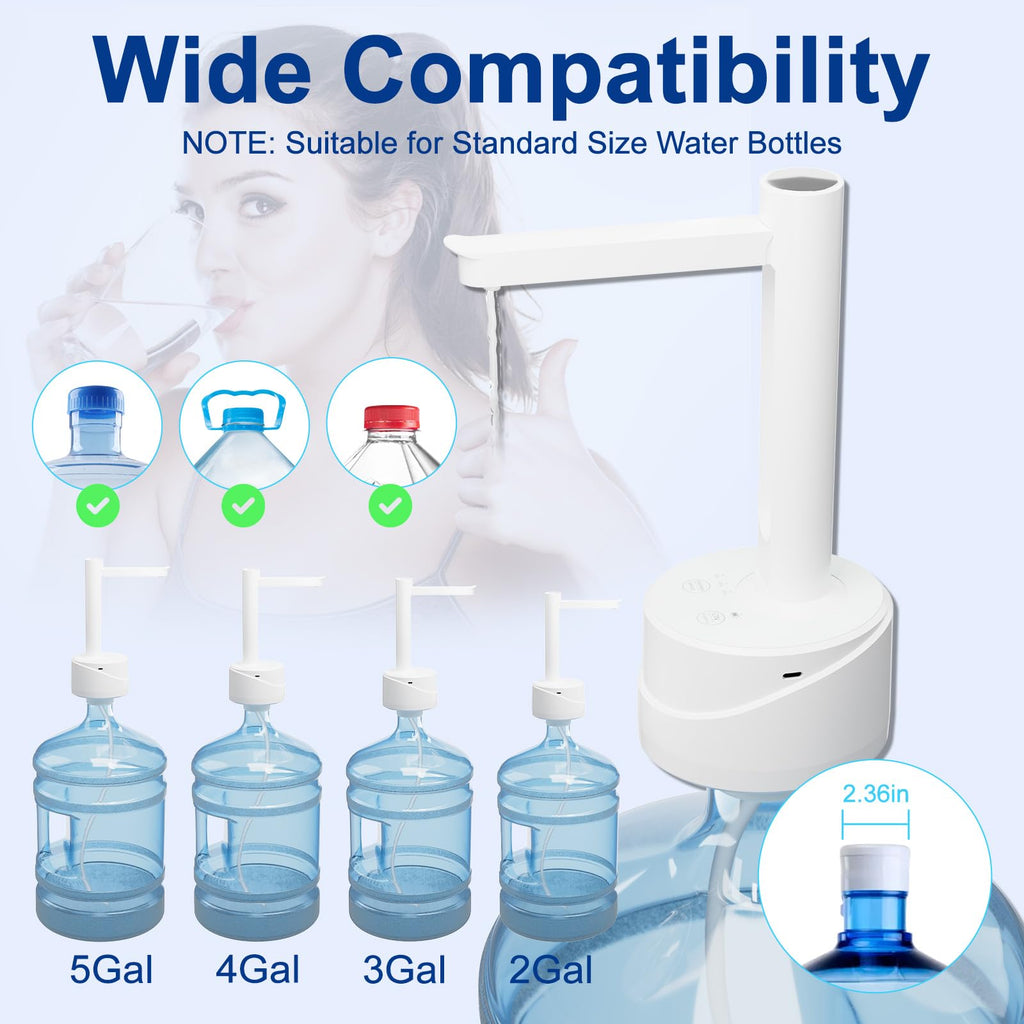 5 Gallon USB Type-C Electric Water Bottle Dispenser P9363