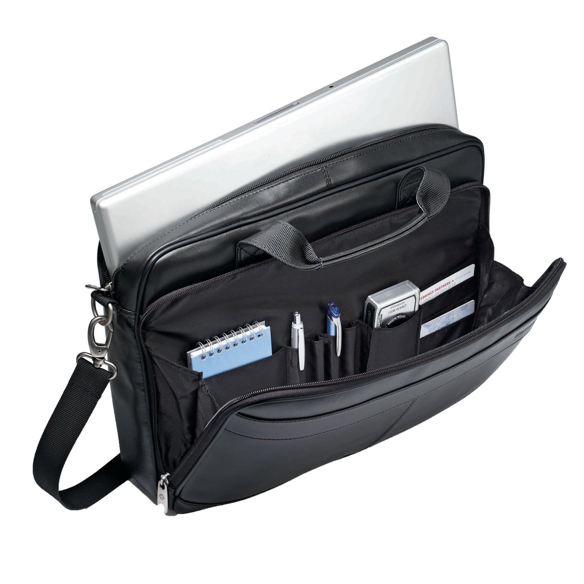 Leather Slim Briefcase D31596