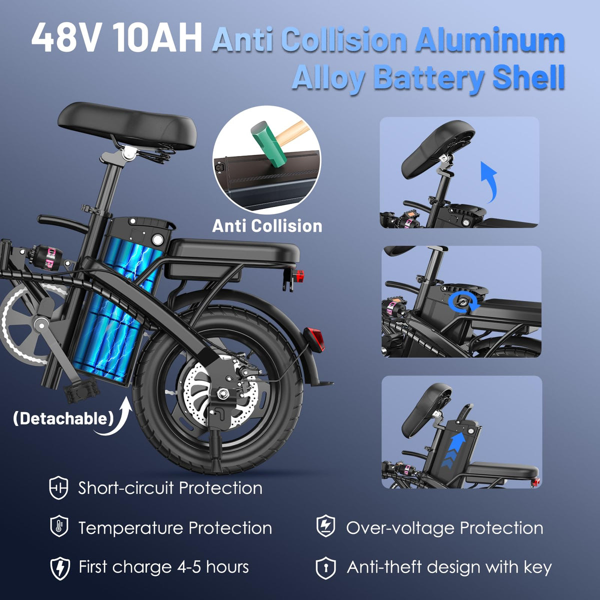 Foldable 14 Inch Electric Bike E7541