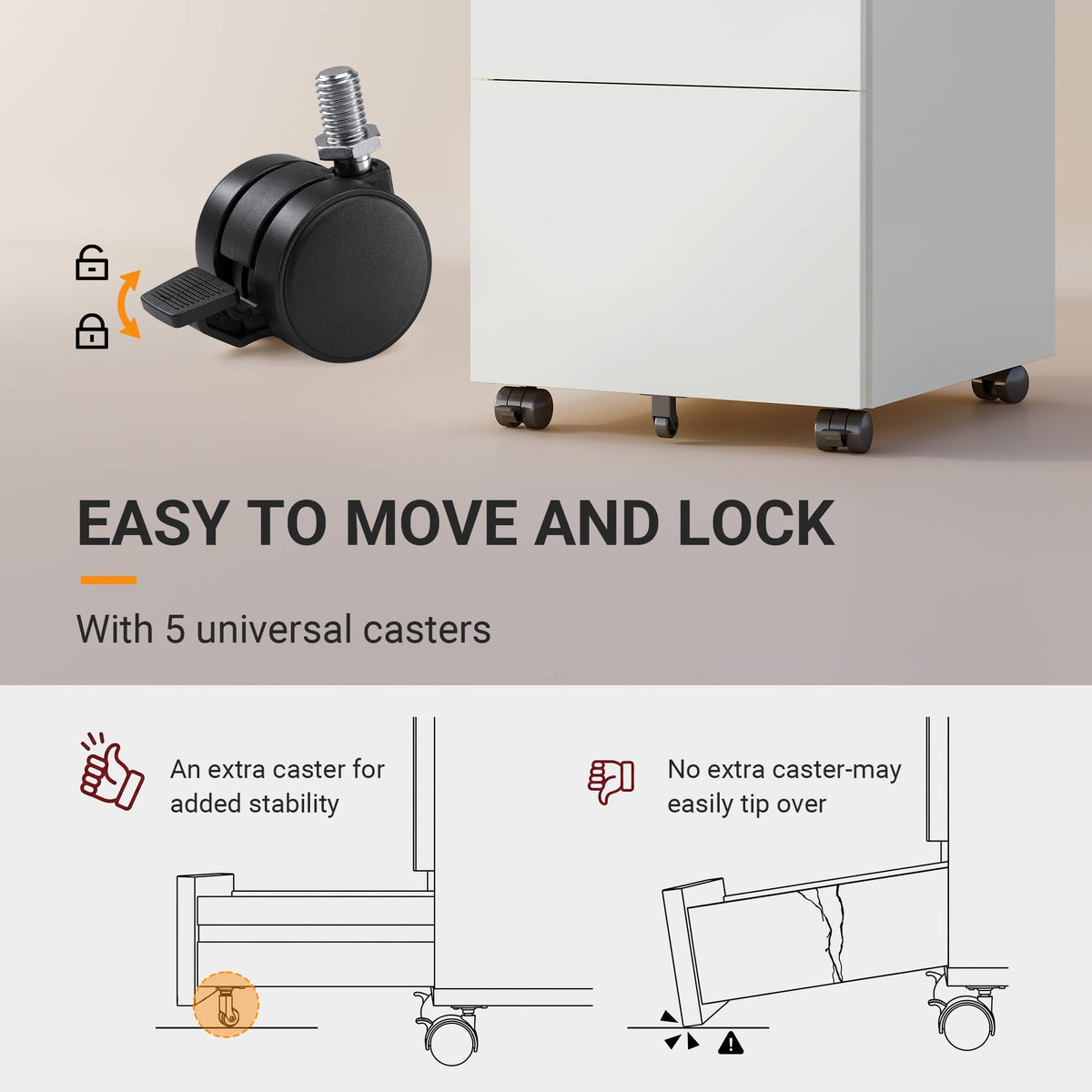 3 Drawer File Cabinet with Combination Lock M669572