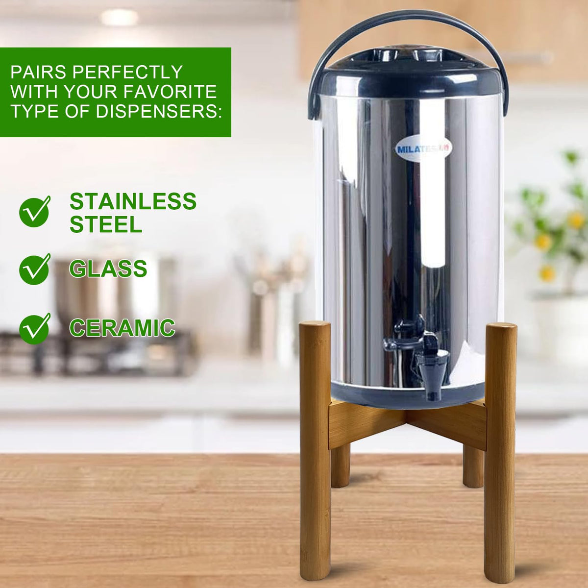Adjustable Drink Dispenser Holder, 6-11 Inch S254422