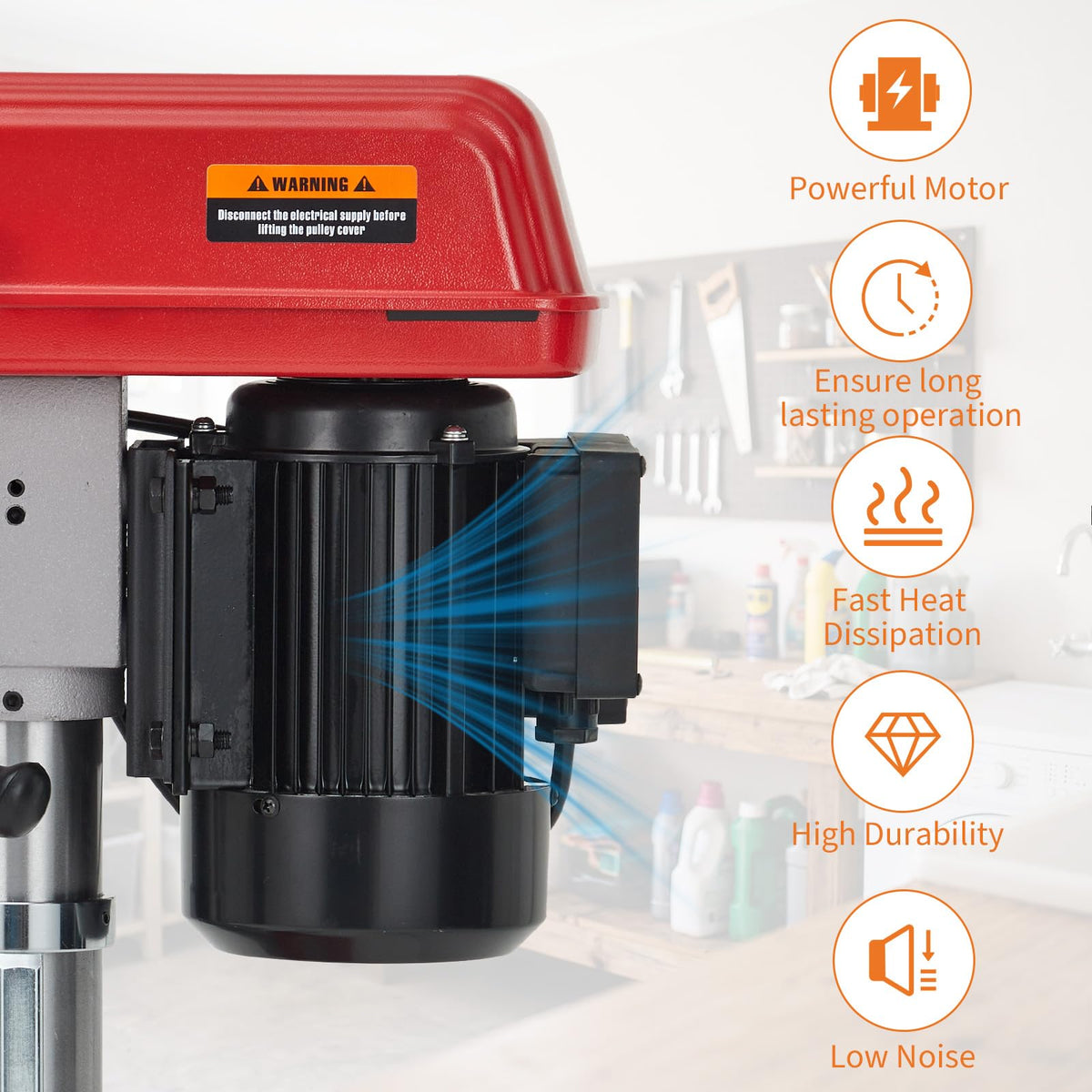 10-Inch Benchtop Drill Press with Variable Speed Motor Z678284