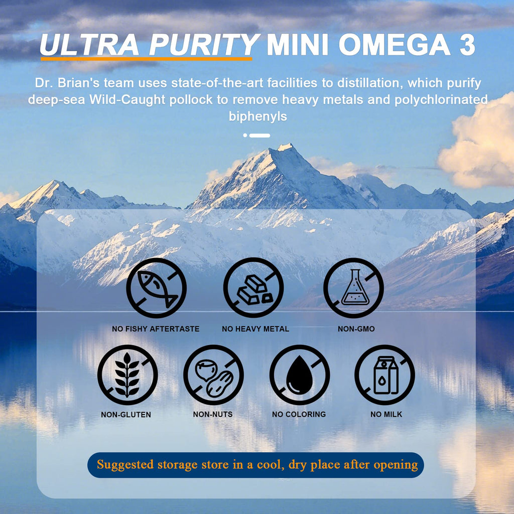 130 Softgel rTG Omega 3 Fish Oil Capsule with EPA/DHA Vitamin D E B2330