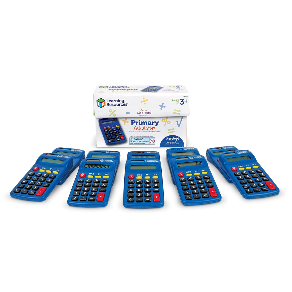 Primary Calculators Set of 10 V2056