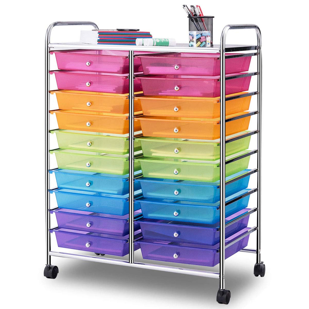 20 Drawer Rolling Storage Cart Organizer T917284
