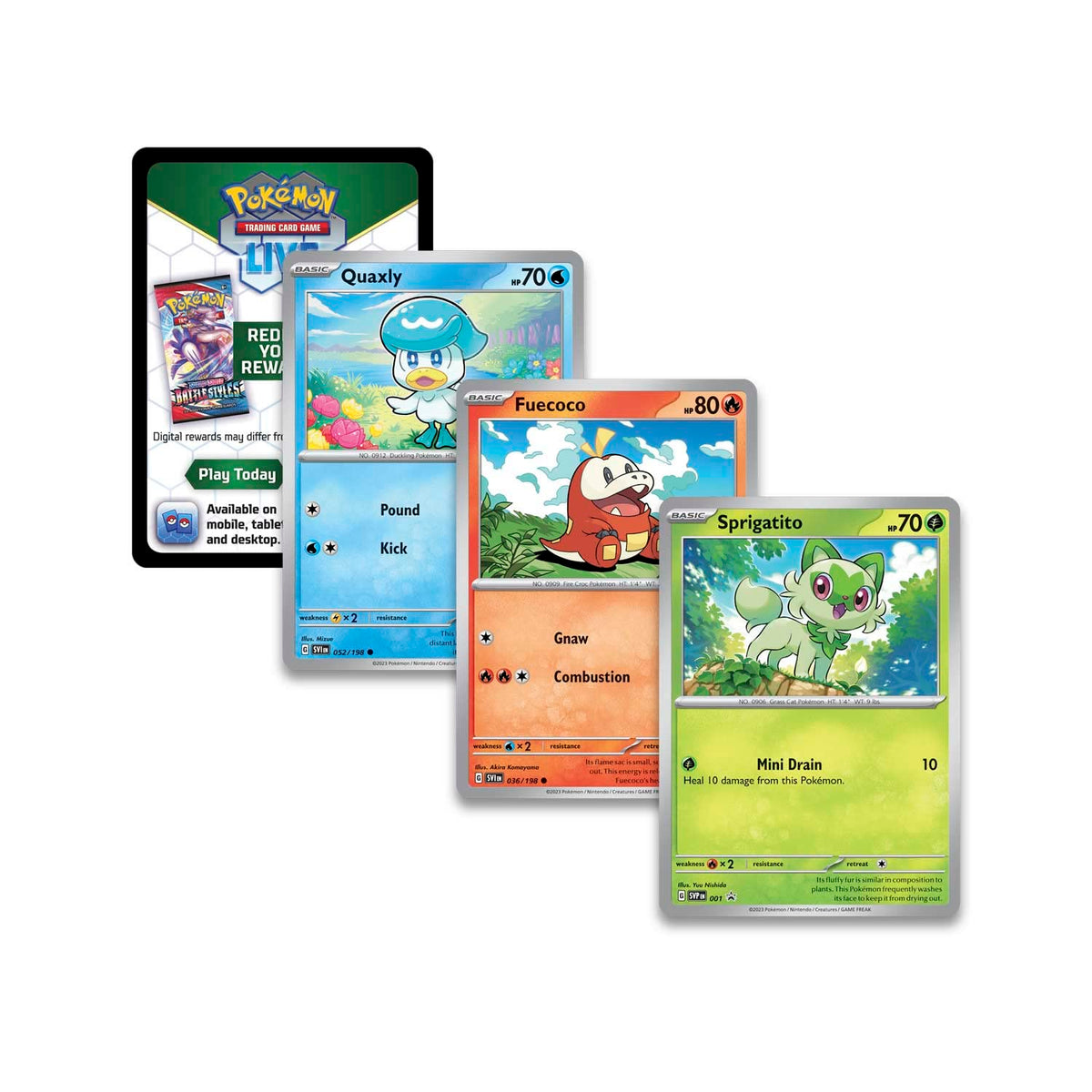Pokemon TCG Paldea Pin Collection Sprigatito B617126