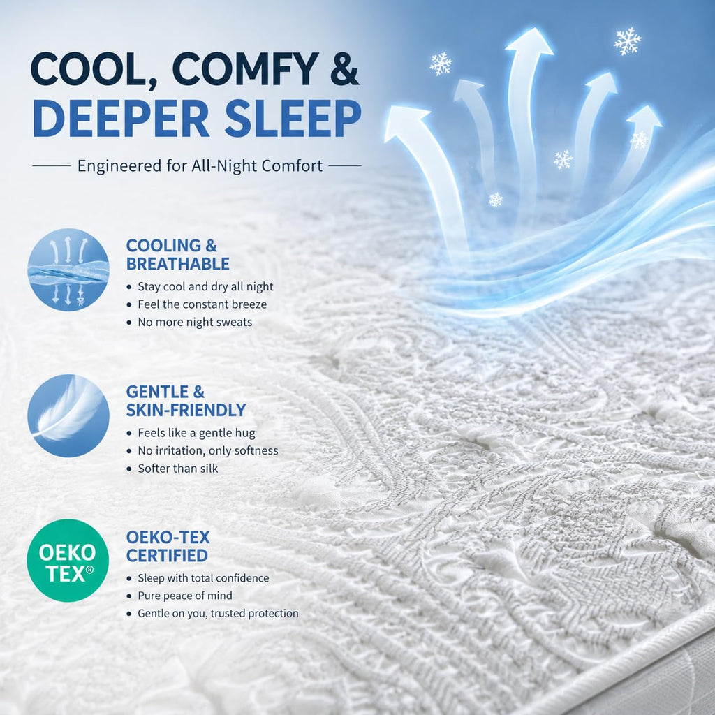 Full XL 14 Inch Cooling Gel Memory Foam Pocket Spring Mattress U157718