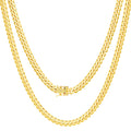 10k Yellow Gold Cuban Link Chain Necklace T883617