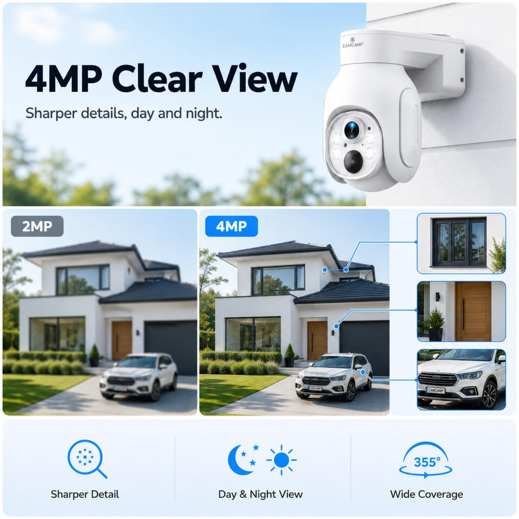 Solar Security Cameras Wireless Outdoor 4 Pack T421085