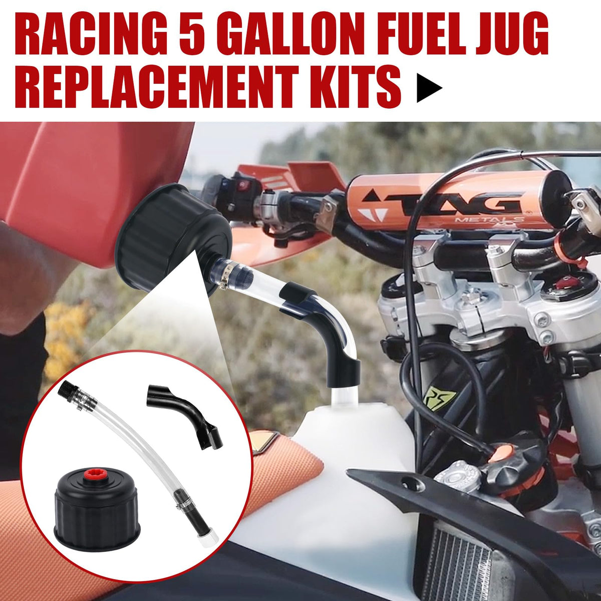 5 Gallon Fuel Jug Hose and Cap Kit M39324