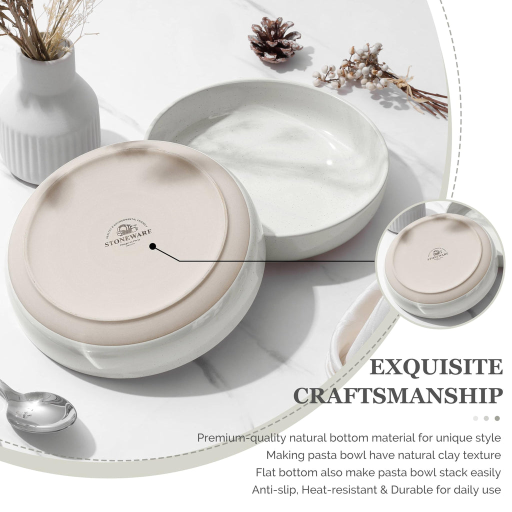 Set of 4 33oz Ceramic Pasta Bowls P66155