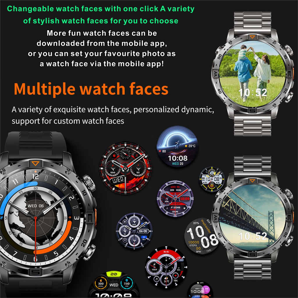 1.7" HD Touchscreen IP68 Waterproof Smart Watch Y9856