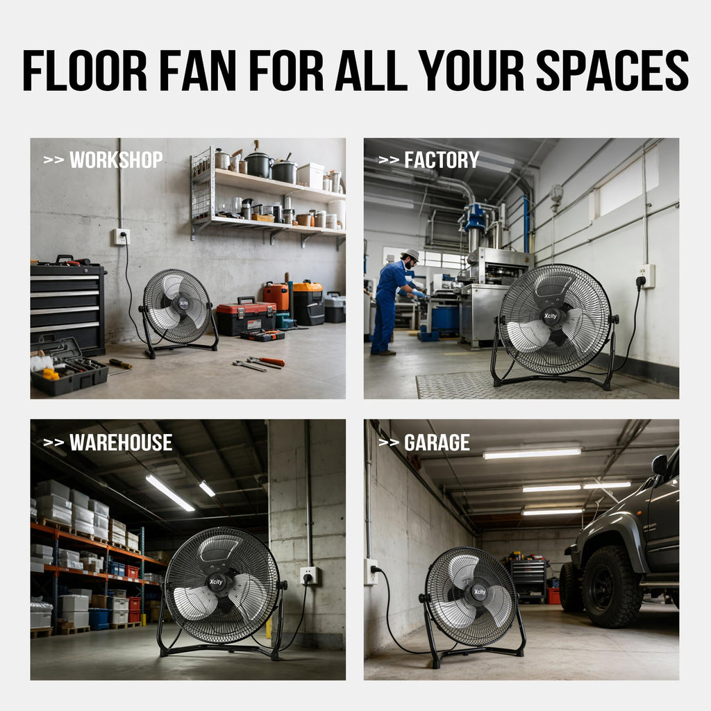 18 Inch Metal Floor & Box Fan V185576