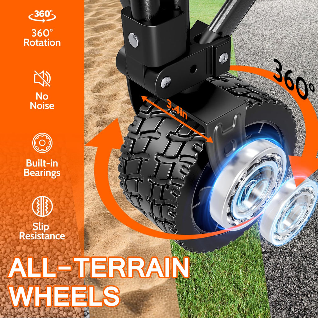 Foldable Wagon Cart with All-Terrain Wheels K708197