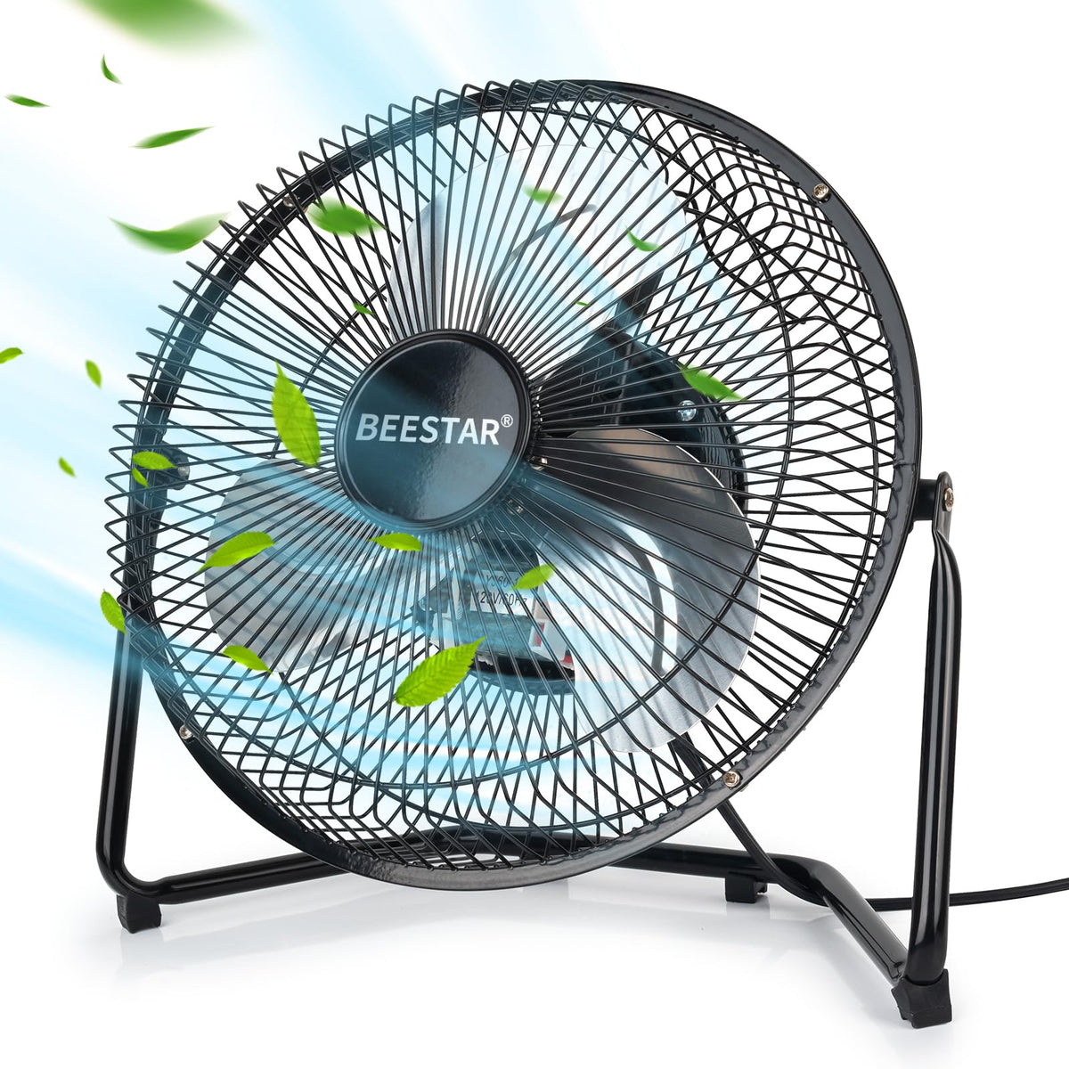 9 Inch Portable Metal Floor Fan C4858