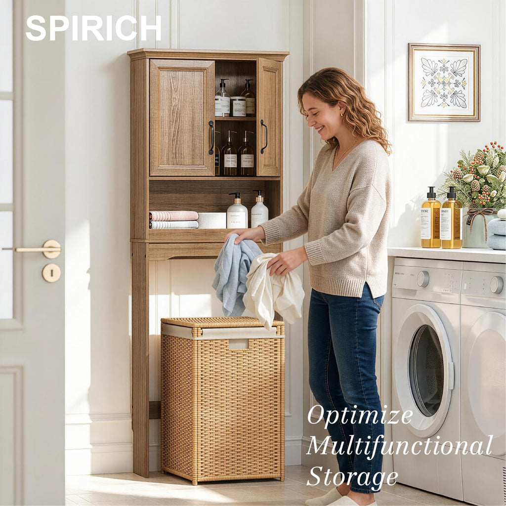 Over the Toilet Storage Cabinet with Doors W3727