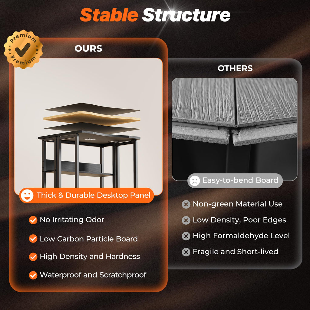 Folding Desk with Storage Shelf Z4913