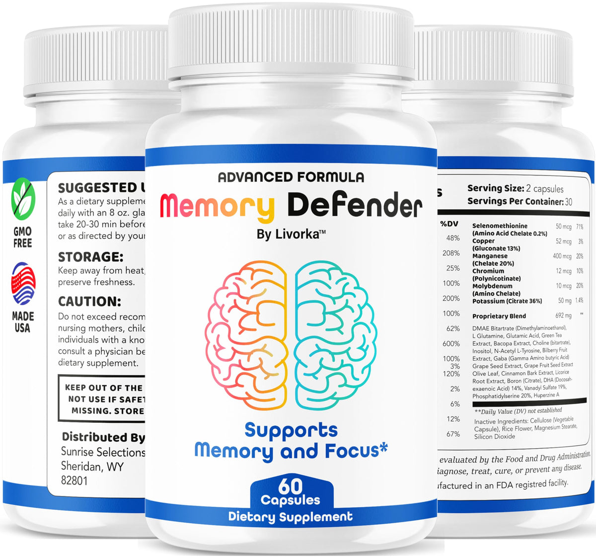 Memory Supplement 180 Capsules Q63984