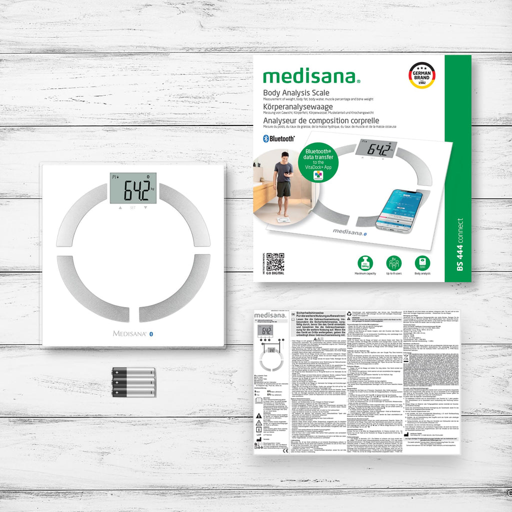 White 180 kg Body Analysis Scale M50874