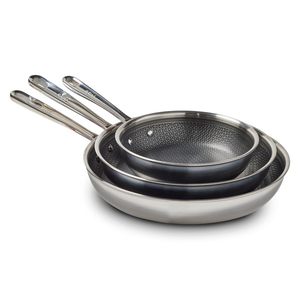 3 Piece Stainless Steel Frypan Cookware Set I105