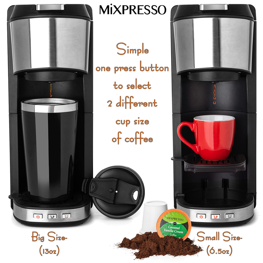 Single Serve Coffee Maker with 14oz Travel Mug A106644