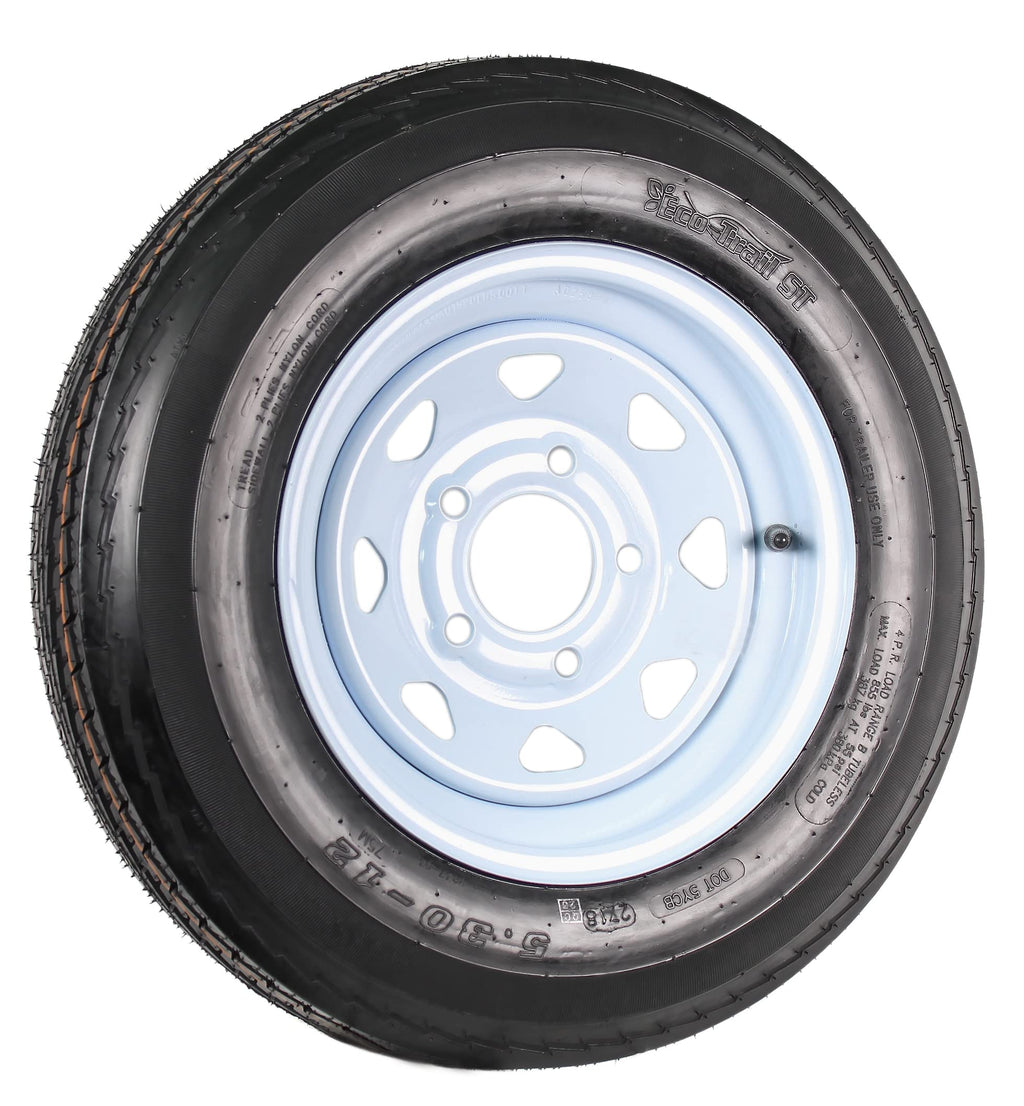 12 Inch 5 Lug Trailer Tire Rim Assembly Q493635