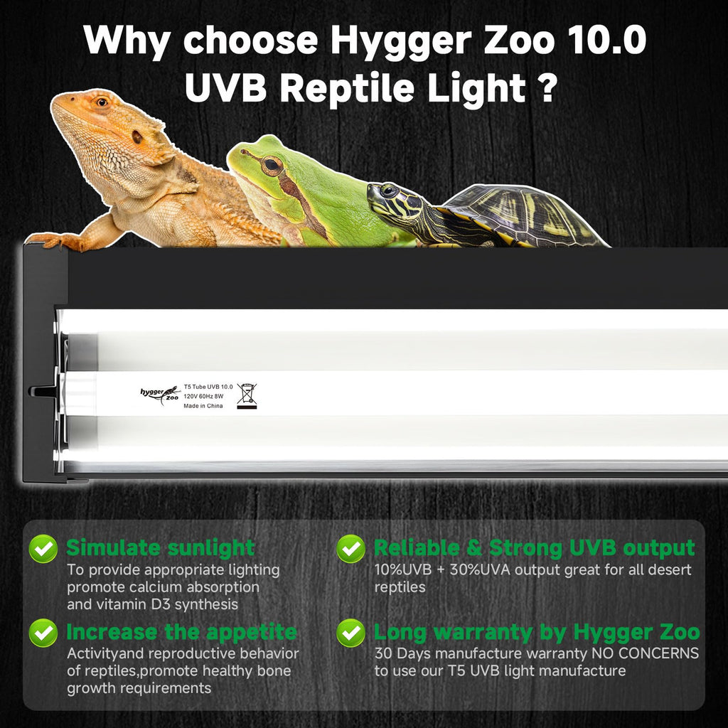8W UVB Reptile Light Fixture Kit H716