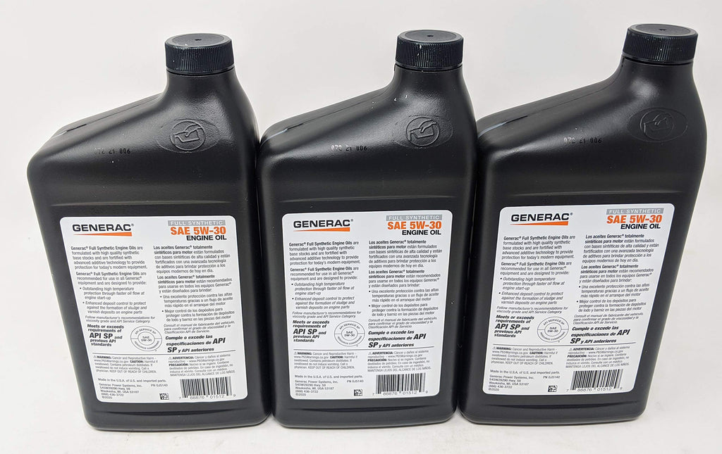 Full Synthetic 5W-30 Motor Oil Quart Bottle Pack of 3 K4089