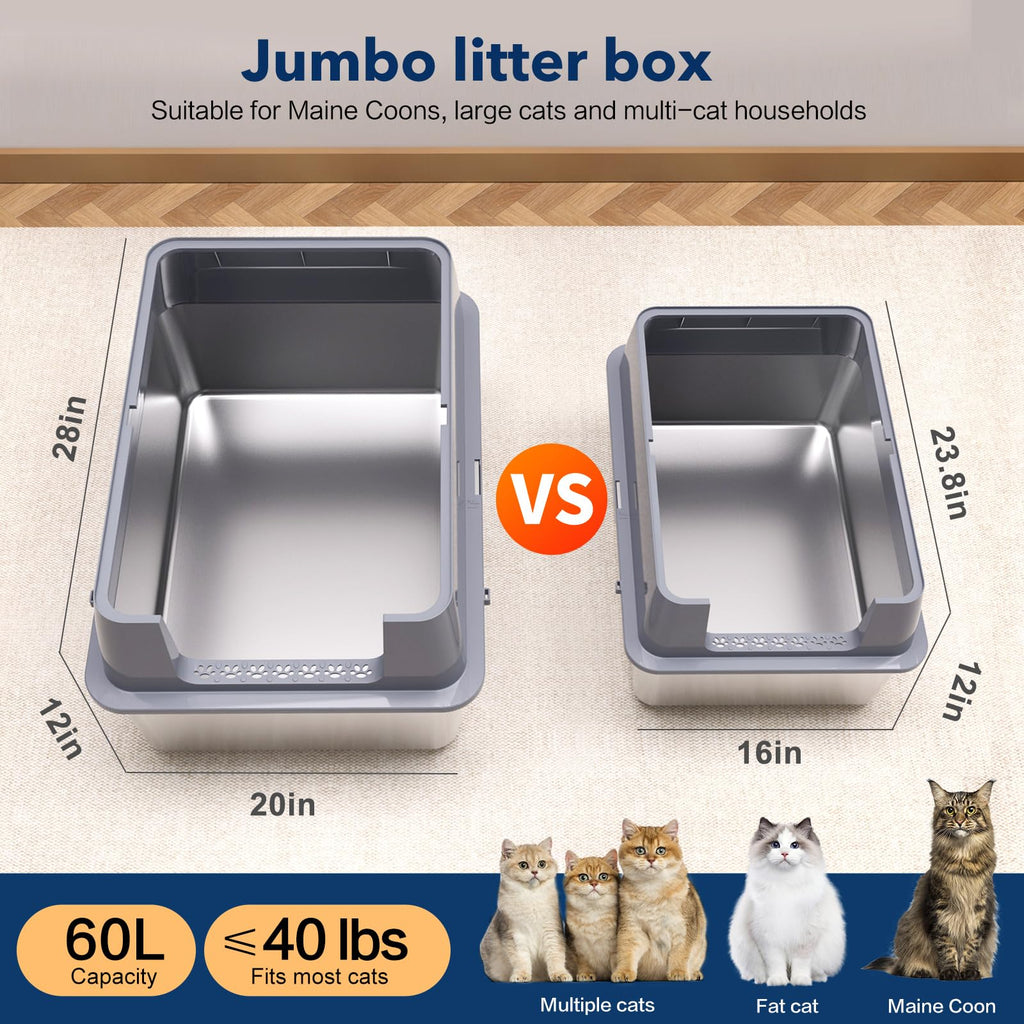 Stainless Steel XXL Litter Box T267427