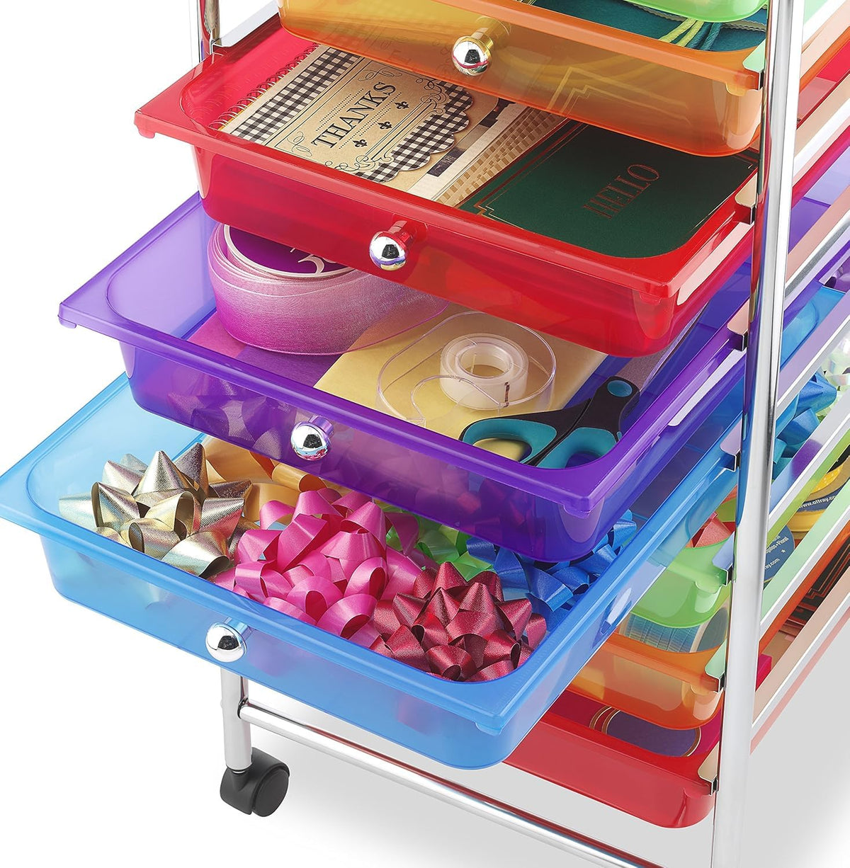 10 Drawer Rolling Craft Storage Cart H3271